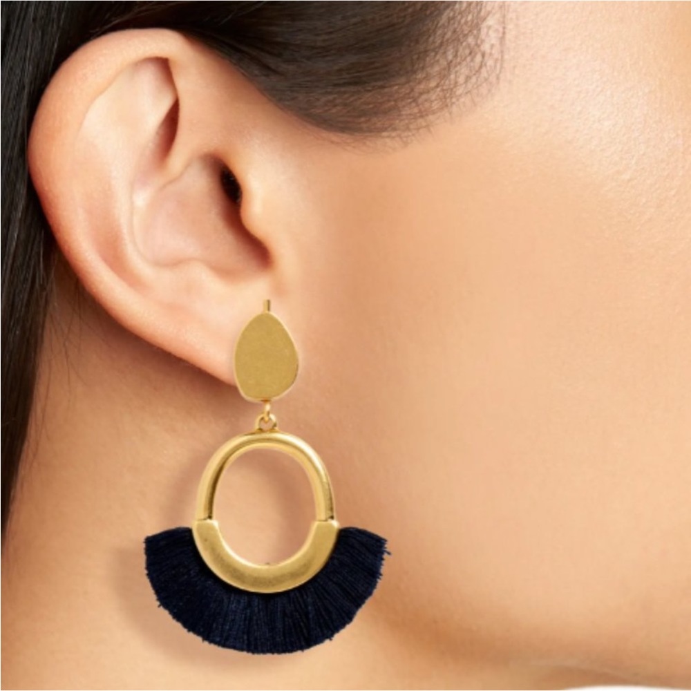 Madewell Fringe Statement Earrings